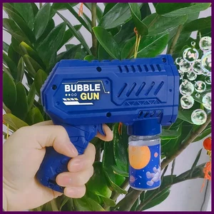 10 Löcher Kinder Elektrische Seifenblasenpistole Rakete Seife Automatische Seifenblasenmaschine - Bild 1 von 26