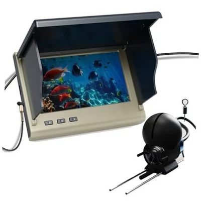 Cámara de pesca submarina con visión nocturna y pantalla HD de 4,3" | 100 pies dorada Foto 1 de 4