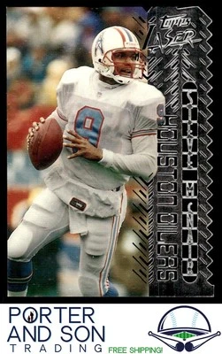 Steve McNair 1996 Topps Laser Die Cut #43 Houston Oilers - Image 1 of 2