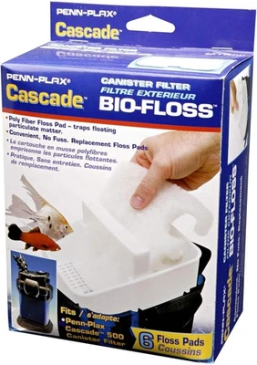 Penn-Plax Cascade Bio-Floss Replacement Poly Fiber Floss Pads for White  - Image 1 of 4
