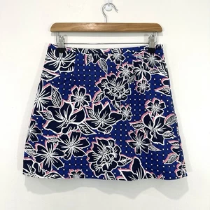 Minifalda Marcs para mujer AU 8 (28 en cintura) azul floral forrada algodón - Imagen 1 de 8