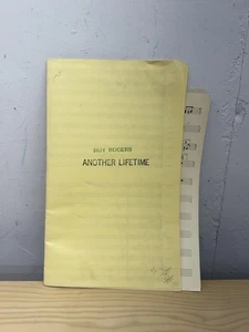 Seltenes Roy Rogers Original Musik Skript Capitol Records "Another Lifetime" - Bild 1 von 18