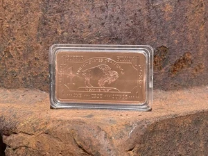 1 oz Copper American Buffalo Type 2 Bullion Ingot Bars – Lot of 5 – .999 Fine Cu - Bild 1 von 14
