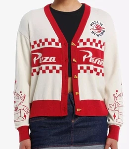 Her Universe Disney Toy Story Pizza Planet Cardigan L XL NEW - Picture 1 of 6