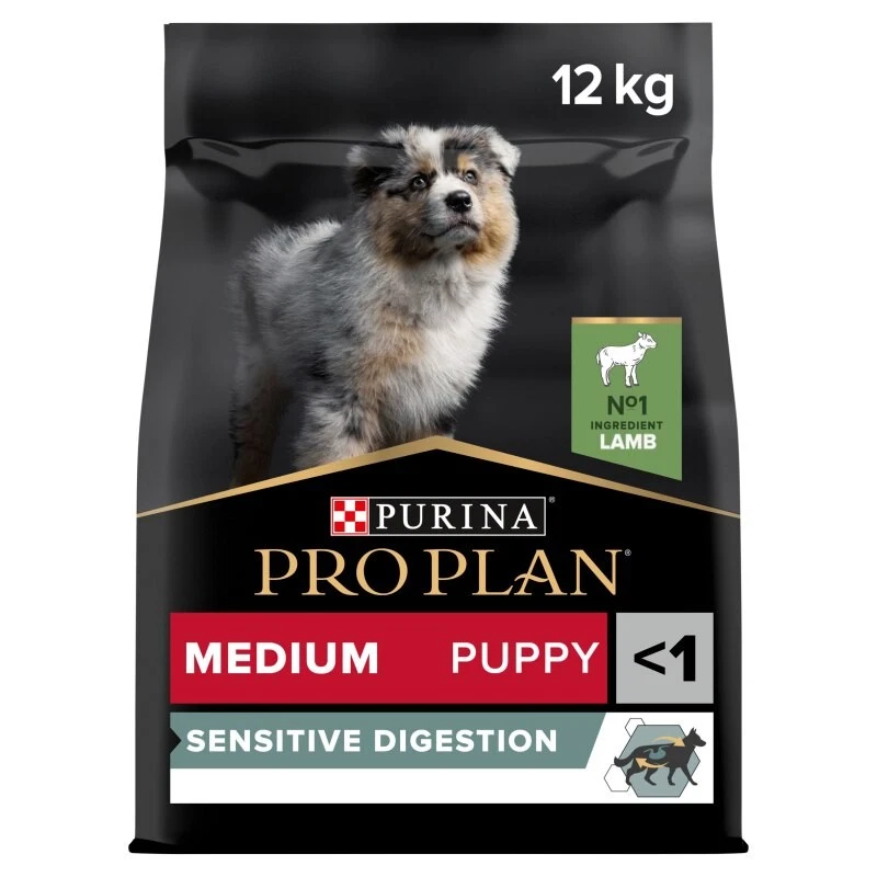 Pro Plan Medium Puppy Sensitive Digestion Lamb Dry Dog Food - 12kg - Image 1 of 1