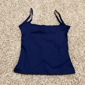 Top de mujer con tirantes de espagueti azul marino talla XXS - Imagen 1 de 5