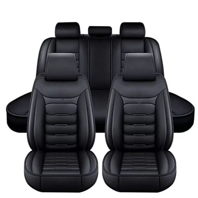 For Subaru Front & Rear 5-Seat Cover Full Set Leather Cushion Protector Pad Foto 1 de 4