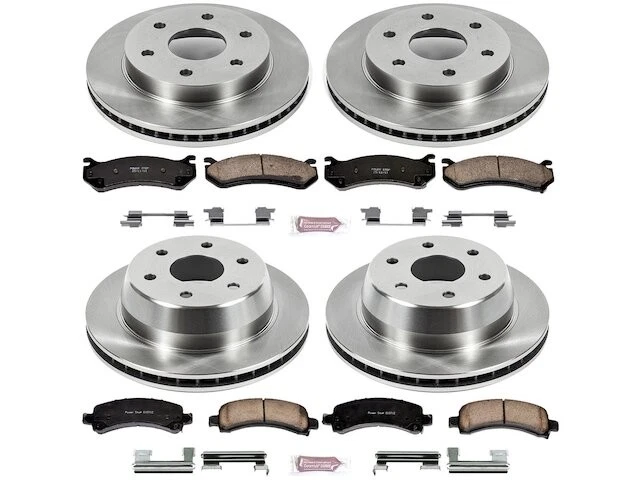 Front and Rear Brake Pad and Rotor Kit For 2003-2006 GMC Yukon XL 1500 PZ176CP - Image 1 of 1