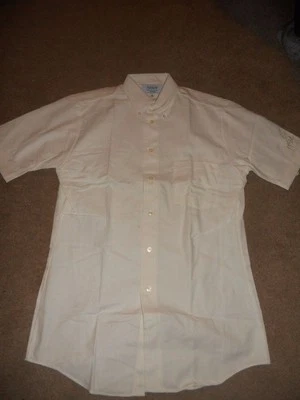 Camisa Uniforme McDonalds Botón Delantero Manga Corta Marfil Logo En Manga Hombres 14.5 Foto 1 de 4