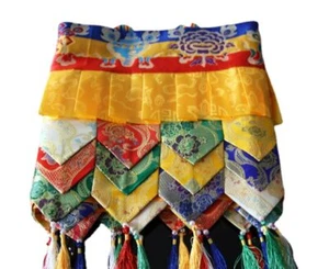 Recinto de pared de mesa colgante estilo tibetano 100 cm hecho a mano budista - Imagen 1 de 6