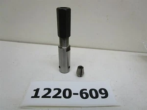 Universal Devlieg 1/4"OW Double Taper Collet Chuck 1/2"OD Str. Shank #0 Morse ID - Picture 1 of 2