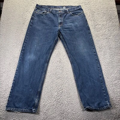 Vintage Faded Glory Jeans Mens 38x32 Blue Medium Wash Cotton Loose Baggy Denim - Image 1 of 4