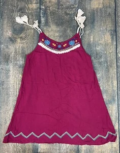 Hayden Girls Size 13/14 Berry Summer Embroidered Tank Tunic! - Picture 1 of 8