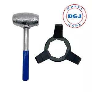4.5 lbs Blue Dip USA Made Lead Hammer and 8 Sided Hex Wrench Tool Set - Picture 1 of 9