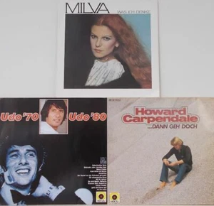 Schlager Vinyl Bundle Sammlung 3x LP: Udo Jürgens, Howard Carpendale, Milva - Picture 1 of 1