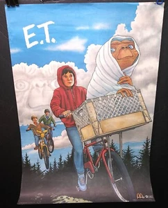 Vintage advertising MCDONALD’S POSTER of E.T. THE EXTRA-TERRESTRIAL movie 1985 - Picture 1 of 3