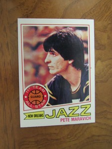 1977-78 Topps Basketball Cards - # 20 Pete Maravich, G, New Orleans Jazz - All-S