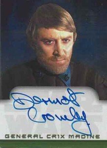 2001 Topps Star Wars Evolution - ON-CARD AUTOGRAPH DERMOT CROWLEY General Madine