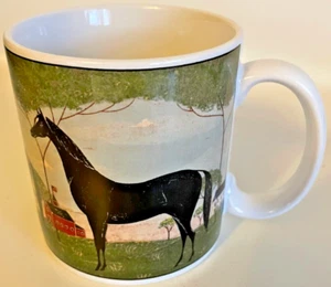 Sakura NY " Animal Collection" Coffee Mug Horse Warren Kimble Farm Vtg - Bild 1 von 4