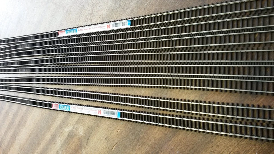 PECO SL-300 Flexible Streamline Code 80 Wooden sleepers Flexitrack New - Image 1 of 1