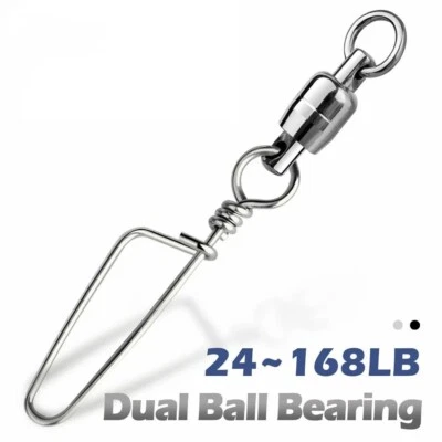  10~20Pcs Dual Ball Bearing Swivels Coastlock Snap Heavy Duty Tournament Snap - Image 1 of 4