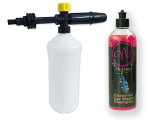 Champú de cerámica para lavado de autos con lanza de espuma para nieve compatible con lavadora a presión WORX - Imagen 1 de 6