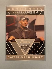 A25,889 - 2007 Bowman Draft Day Selections Relics #DJJR JaMarcus Russell Jersey