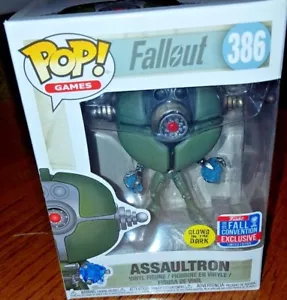Funko Pop! Games Fallout #386 Assaultron Exclusive NYCC 2018 Glow in the Dark - Foto 1 di 3