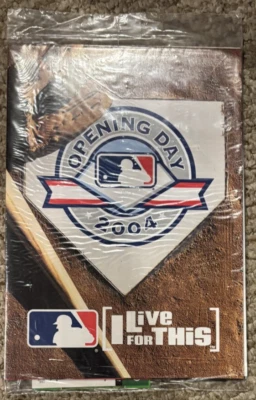 MLB Baseball Opening Day Program 2004 & Upper Deck Trading Cards Sealed - Image 1 of 3