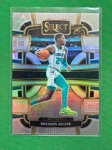 2023-24 Panini Select Basketball Silver Prizms Parallel #80 Brandon Miller RC - Picture 1 of 2