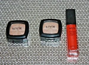 NYX EYESHADOW  2X #ES84 TOFFEE & DIAMOND SPARKLE LIP GLOSS DSG02 LOT OF 3  - Picture 1 of 2