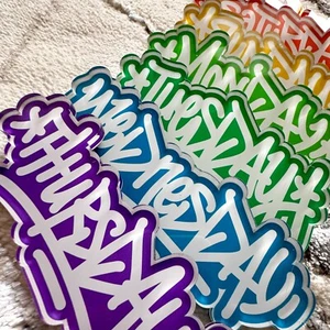 Magnet: Wochentage | für Kühlschrank, Spind oder Büro | Graffiti | Kalligrafie - Bild 1 von 10