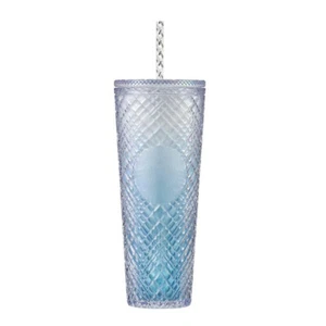 STARBUCKS KOREA 2022 Summer 2 MD Grid Tumbler Cold Cup Mug Limited Edition - Picture 1 of 86