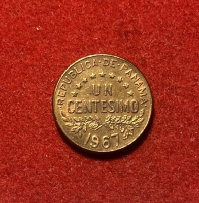Panama 1967 Centesimo Bronze Coin KM#22 T4710 - Image 1 of 2
