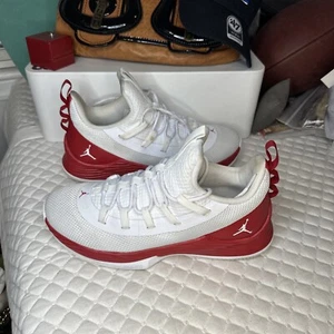 Nike Air Jordan Ultra Fly 2 Low White Red Basketball Sneakers AH8110-101 SZ 9.5 - Picture 1 of 13