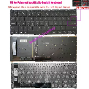 Nuevo teclado estadounidense para Acer Spin 3 SP314-55 SP314-55N, Spin 5 SP514-51 SP514-51N22Q1 - Imagen 1 de 4