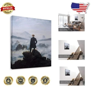 Masterful Wanderer Above the Sea of Fog Reproducción - Lienzo Estirado 24"x20" - Imagen 1 de 8