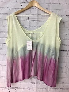 Nuevo con etiquetas Free People Paradise Tie Dye Estampado Camiseta Vacaciones de Primavera Combo Gran Tamaño Talla S - Imagen 1 de 9