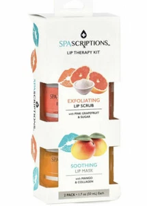 Spascriptions LIP THERAPY Kit Exfoliating Lip Scrub & Soothing Lip Mask NEW! - Picture 1 of 7