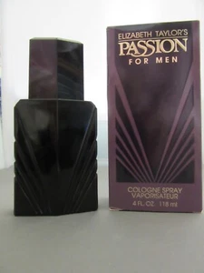 Elizabeth Taylor's "Passion" For Men Eau de Cologne Spray 4.0 fl.oz. New In Box - Picture 1 of 5