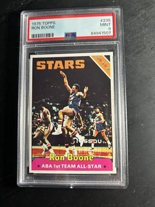 1975 Topps #235 Ron Boone PSA 9 ABA 1st Team All-Star Utah Stars - Picture 1 of 2