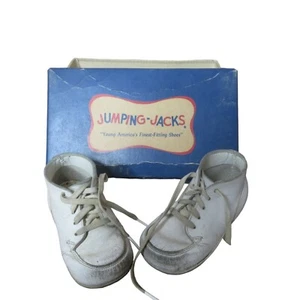 Jumping Jacks Bebé Bota Zapatos Abrazo Caja Original De Colección Blanco - Imagen 1 de 10