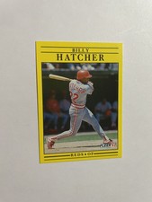 1991 Fleer Baseball Card #66 Billy Hatcher Cincinnati Reds