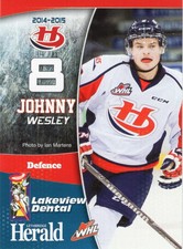 2014/15 Lethbridge Hurricanes - JOHNNY WESLEY
