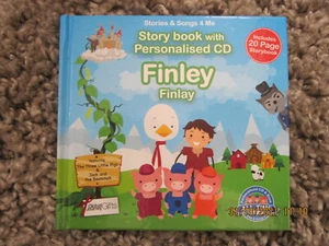 STORY BOOK WITH PERSONALISED CD FINLEY new - Picture 1 of 2