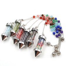 Natural Tiger Eye Quartz Crystal Wishing Bottle Healing Reiki Mineral Specimens