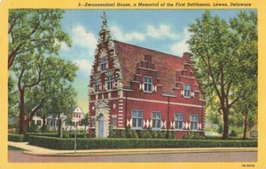Postal Zwannedael House Lewes Delaware - Imagen 1 de 2
