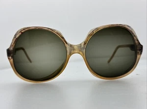 Coralie vintage Diane Von Furstenberg? montatura occhiali da sole oversize Marrone Francia - Foto 1 di 6