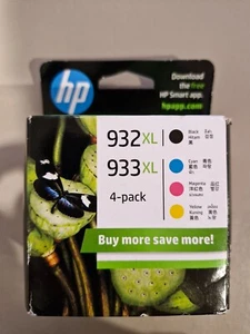 Genuine Original HP 932XL Black And 933XL Colour 4-Pack - Picture 1 of 2