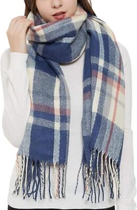 Fashion Agio Big Grid Lattice Large Scarf Warm Wander Long Shawl Winter Women's - Picture 1 of 55